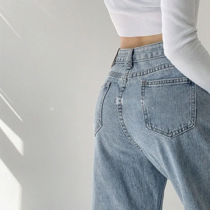 ChicComfort Denim: High-Waist Wide Leg Jeans