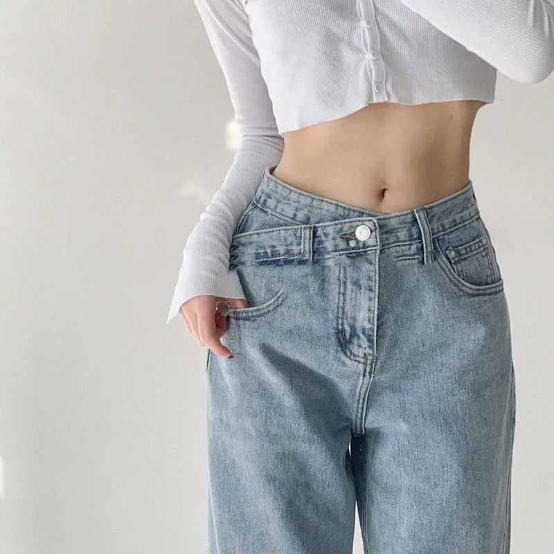 ChicComfort Denim: High-Waist Wide Leg Jeans