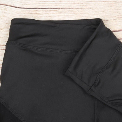 Mesh Butt Lifting Black Leggings - Enhance Your Silhouette with High-Waisted Push-Up Elegance