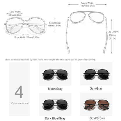 KINGSEVEN N7936: Classic Pilot Polarized Sunglasses for Men