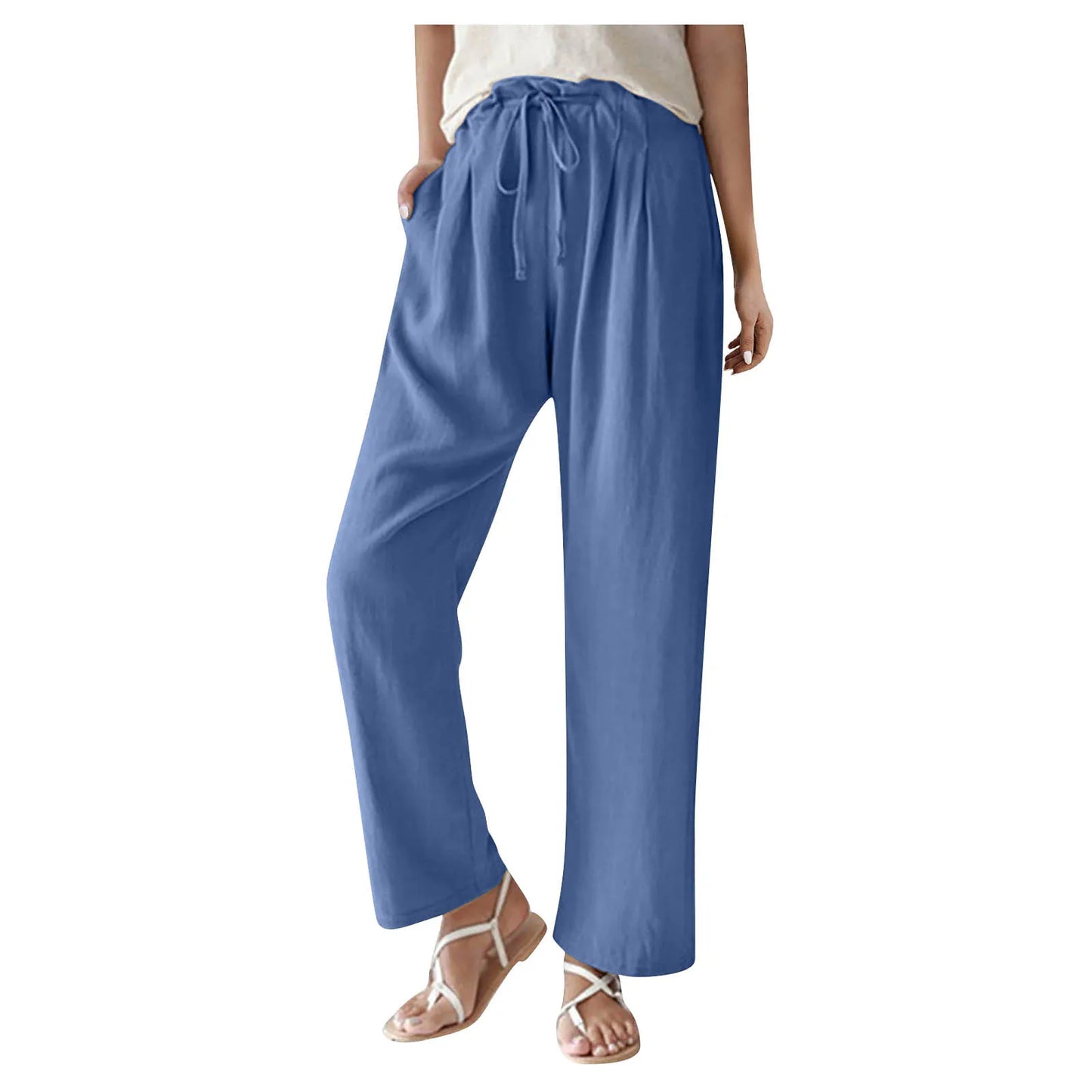 Sunny Days Style: Wide Leg Tie Waist Pants - Your Summer Essential