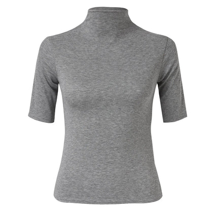 "Chic Comfort: Solid Half Sleeve T-Shirt for Women"