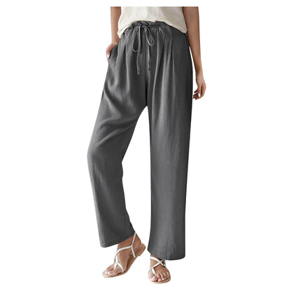 Sunny Days Style: Wide Leg Tie Waist Pants - Your Summer Essential