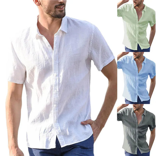 Summer Short Sleeve Shirts Men