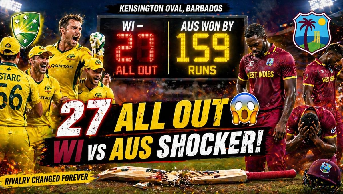 West Indies Cricket Team vs Australian Men’s Cricket Team Timeline
