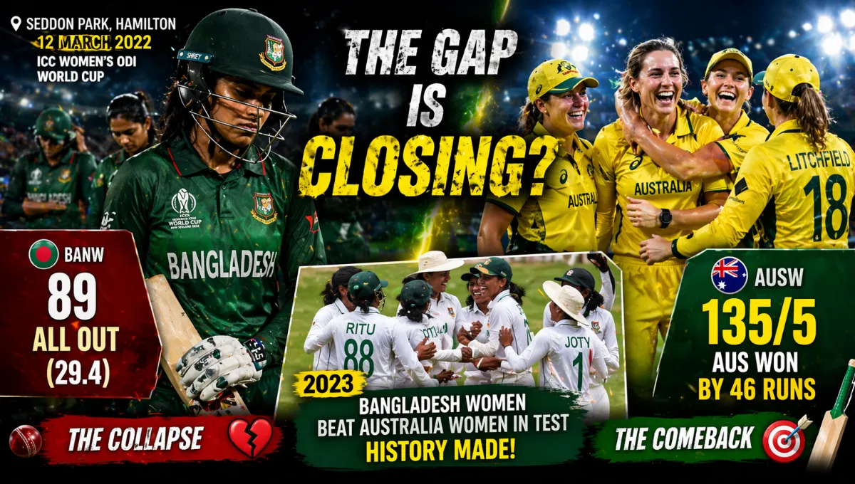 bangladesh women vs australia women's national cricket team timeline